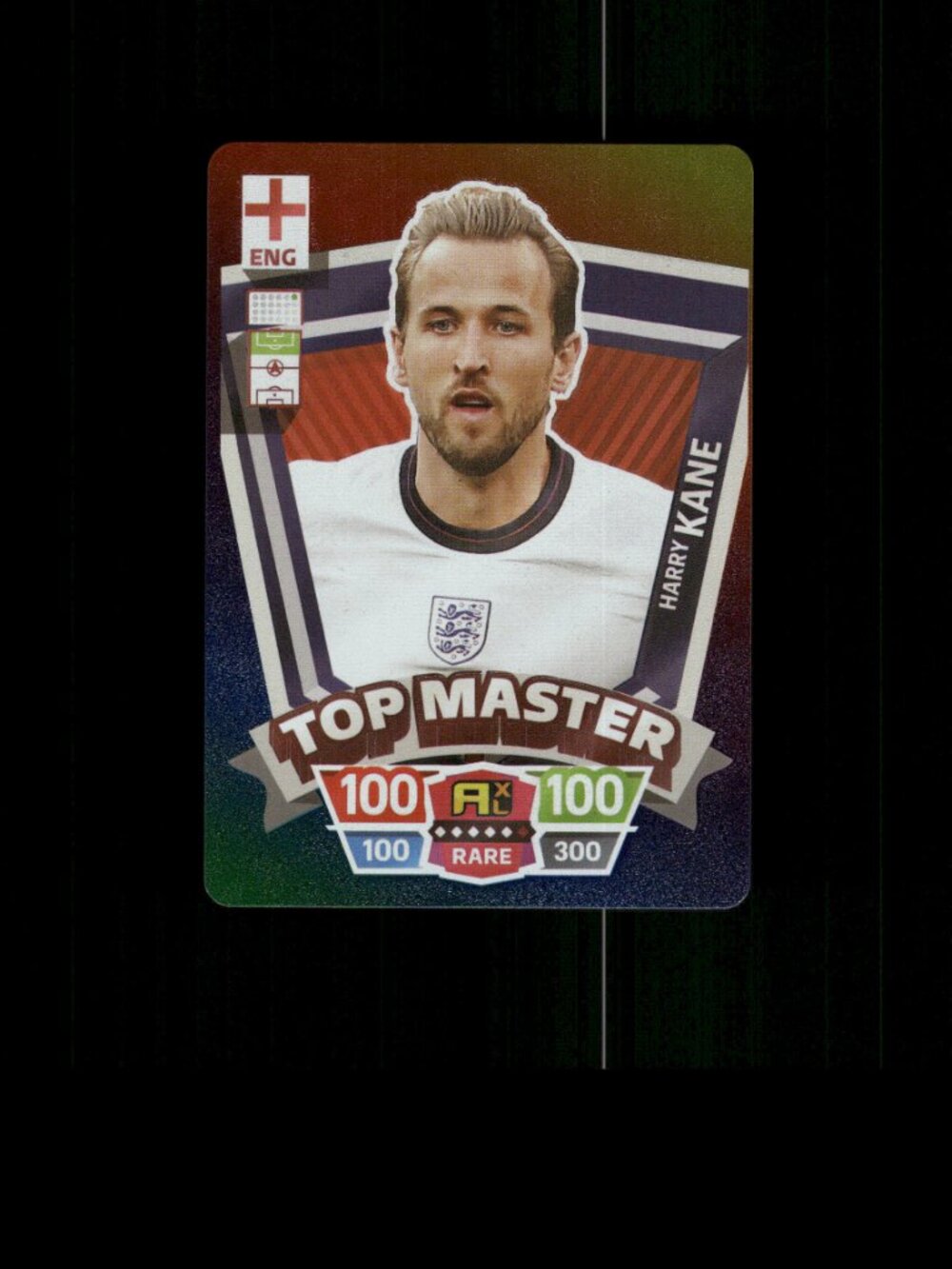 Metallic RAINBOW HARRY KANE Card Soccer Card ENGLAND Soccer FIFA World Cup